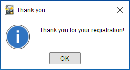 finish the registration